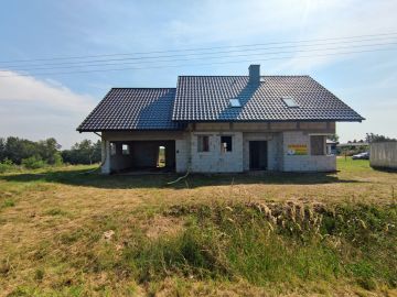 Dom w trakcie budowy w sąsiedztwie jezior i stawów-Mąkolno, gm. Sompolno - Na sprzedaż  dom  : Mąkolno