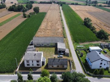 Sprzedam gospodarstwo rolne z domem i zabudowaniami gosp. - Na sprzedaż  dom  , działka rolna : Chrusty